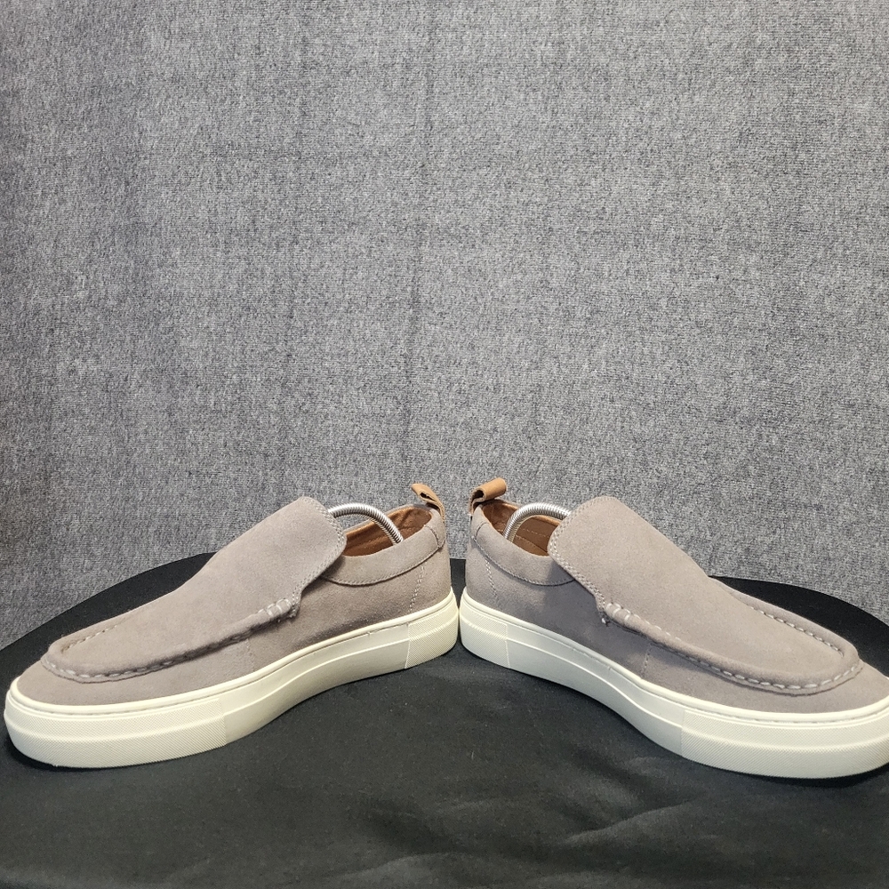 Steve Madden Loafers Suede Mens 10 Gray Slip On Sneakers - Picture 5 of 10